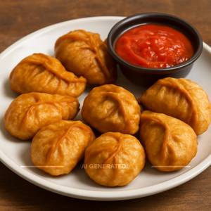 Veg Fried Momos [6 Pieces]