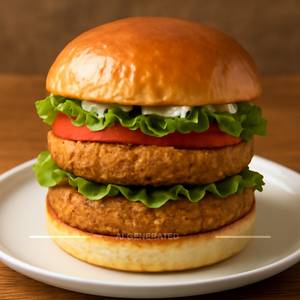 Veg patty burger [double]