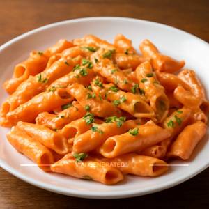 Pink sauce pasta