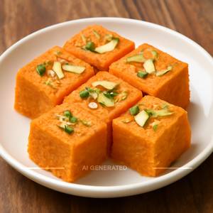 Orange Soan Papdi