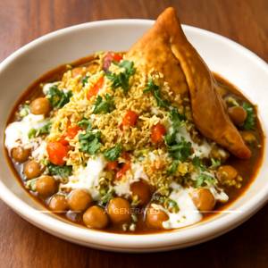Special amul samosa chaat