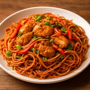 Chicken schezwan noodles