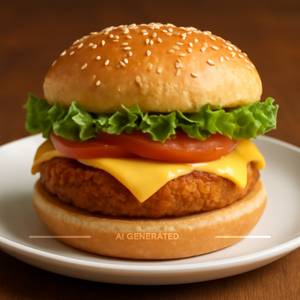 Veg Burger With Cheese