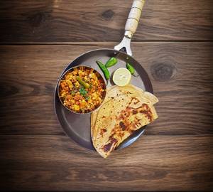 2 egg keema with two paratha