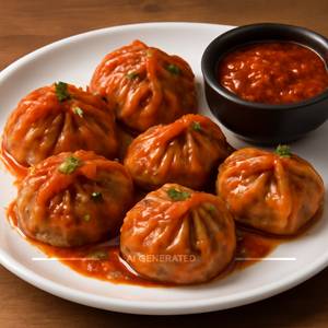 Chicken Schezwan Momos [5 Pieces]