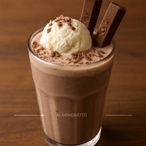 Kit Kat Shake With Vanilla Ice Cream