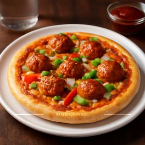 Veg Manchurian Pizza [6 inch]
