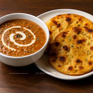 Dal Makhani With Missi Roti (2 Pcs)