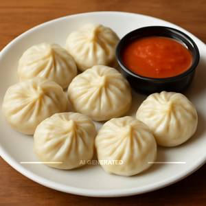 Paneer momos steamed