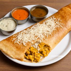 Cheese paneer masala dosa