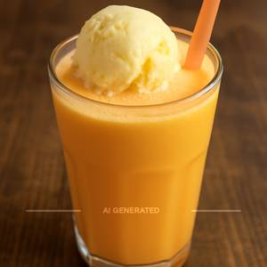 Orange Shake With Ice Cream