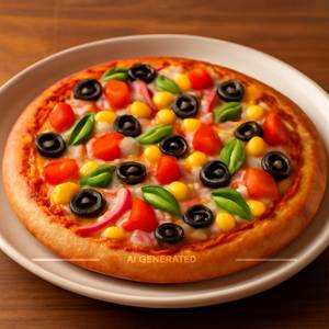 9'' Medium Veg Deluxe Pizza