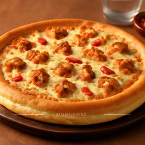 Chicken Cheese Burst Pizza.