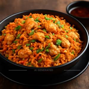 Chicken schezwan fried rice