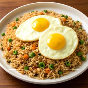 Double egg fried rice