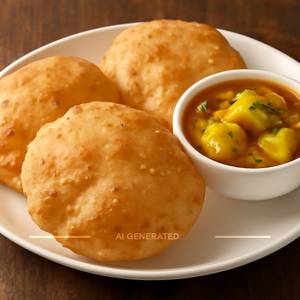 5 Ajwaini Poori with Aloo Sabzi