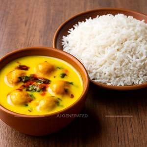 Kadhi+chawal