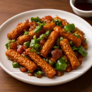 Baby corn chilli