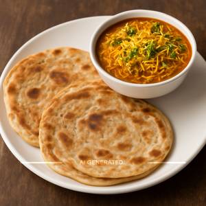 Sev Bhaji & 2 Paratha