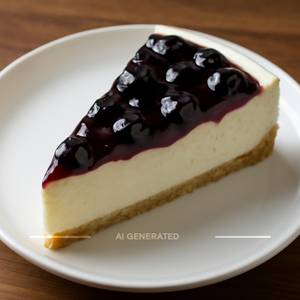 Blueberry Cheese Cake Slice