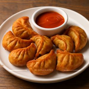 Veg Fried Momos [12 Pieces]