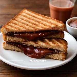 Chocolate grilled sandwich