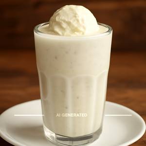 Fresh Sitafal Thick Shake With Vanilla Ice-Cream