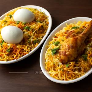 Chicken Dum Biryani+chicken Tikka Biryani