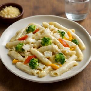 White Sauce Cheese Pasta