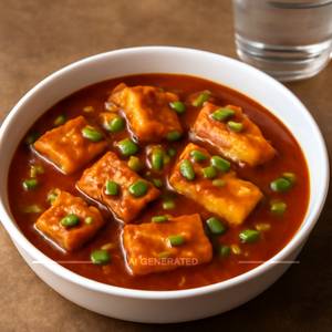 Paneer gravy manchurian