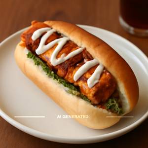 Tandoori Paneer Hot Dog
