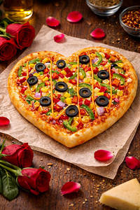 Heart Shape-peri Peri Pizza
