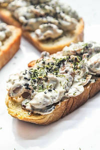Creamy Mushroom & Truffle Toast