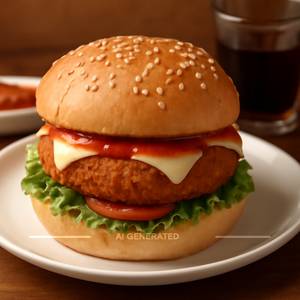Schezwan Cheese Burger