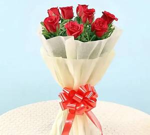 Blush Red Romance Roses (10 stamp) creem pepar wrapping.