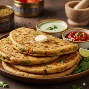Gobi Matar Paratha