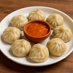 Veg Steam Momos (8pcs)