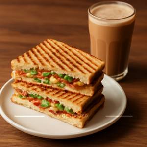 Any Grilled Sandwich And Cold Coffee