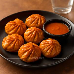Peri Peri Paneer Momos [6 Pieces]