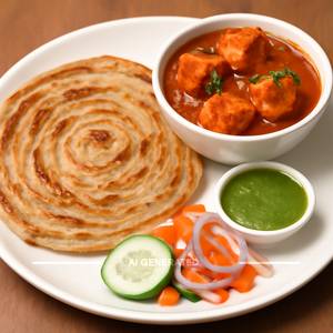 Paratha + Panner
