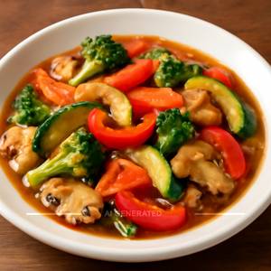 Sauted Vegetables In Garlic Sauce