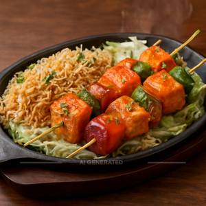 Paneer Shashlik Sizzler