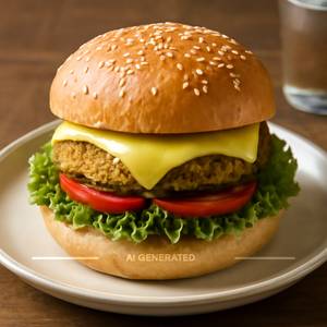 Veg cheese burger