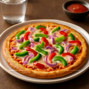 Capsicum Onion Pizza