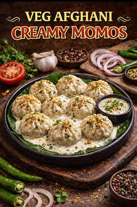 Pan. Afghani Momos