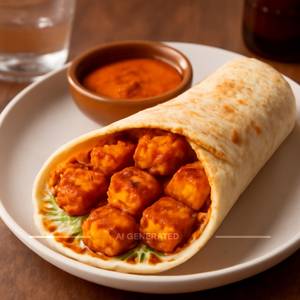 Peri peri paneer shawarma