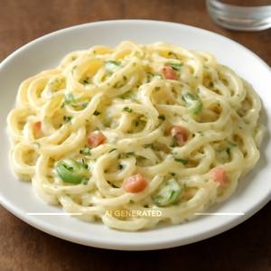 White creamy pasta