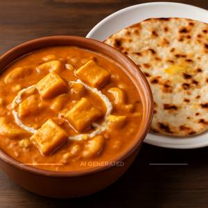 Kaju Paneer+tandoori Butter Roti