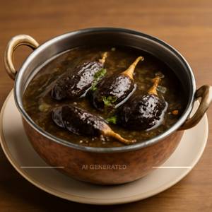 Baingan Handi (Black Gravy)