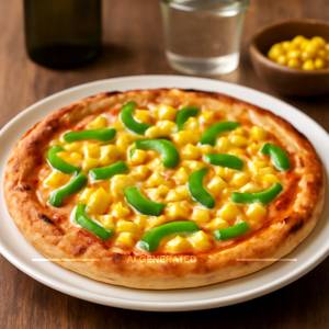 Corn Capsicum Pizza